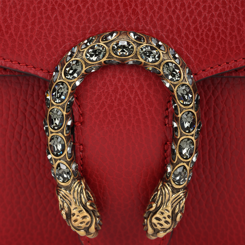Женская сумка Gucci Dionysus (красная) — фото 5
