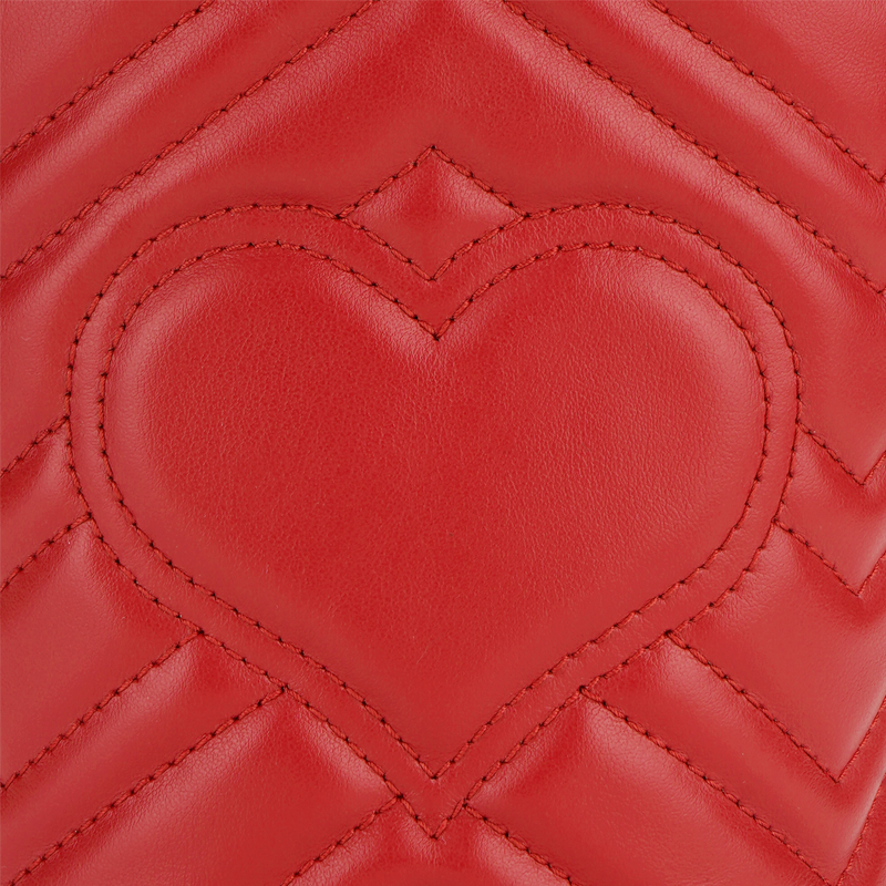 Женская сумка Gucci GG Marmont Logo (красный) — фото 5
