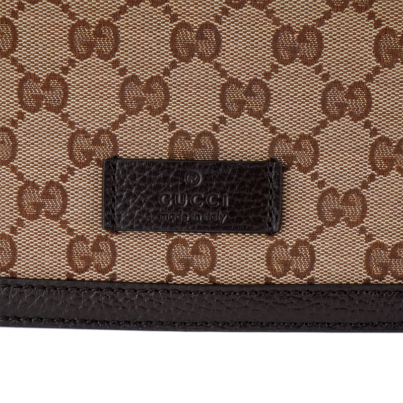 Мужская сумка Gucci Messenger Bag (эбеновый/коричневый) — фото 5