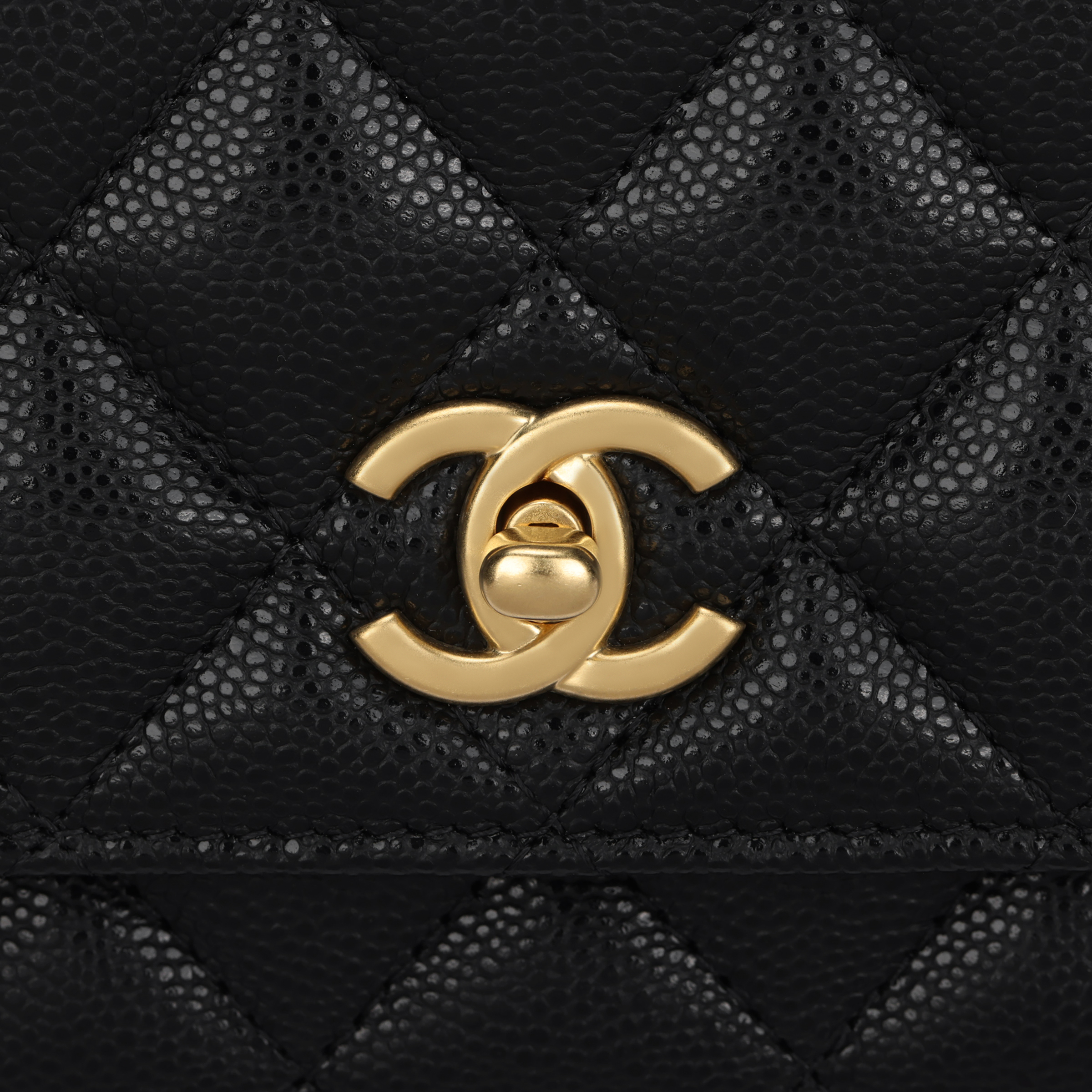 Женская сумка Chanel 25B (черная с золотым) — фото 5