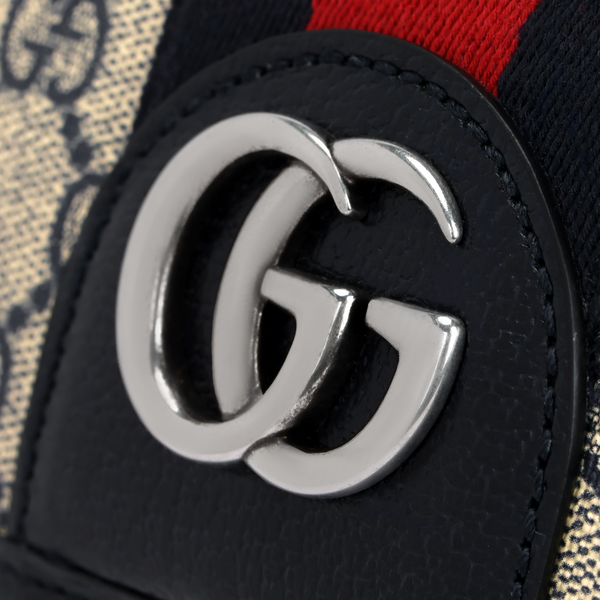 Мужская сумка Gucci (сине-бежевая) — фото 5