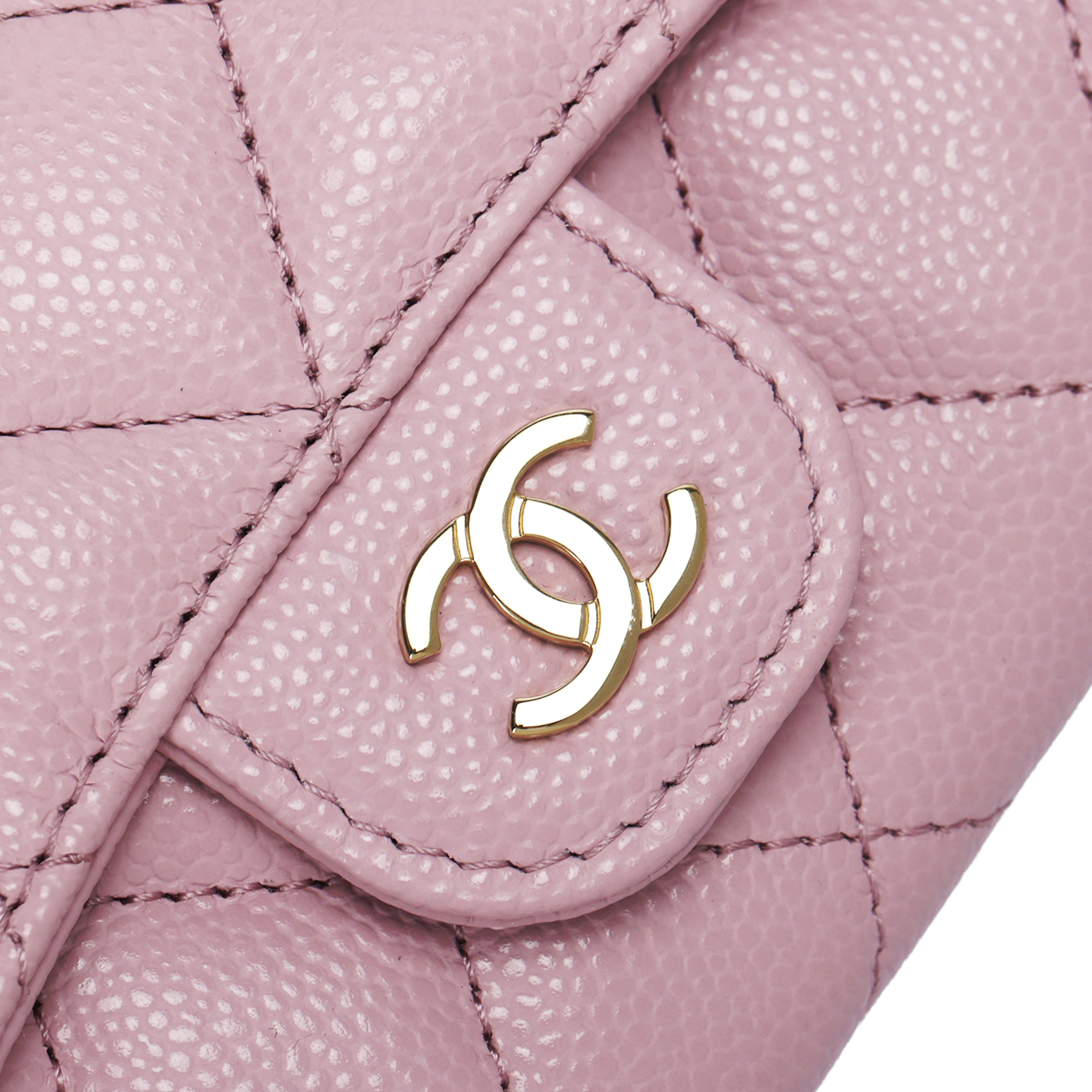 Женская сумка Chanel Classic Flap CF (розовая) — фото 5