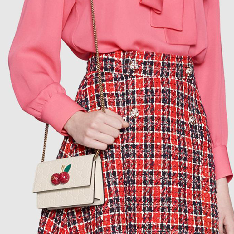 Женская сумка Gucci (белая) — фото 6