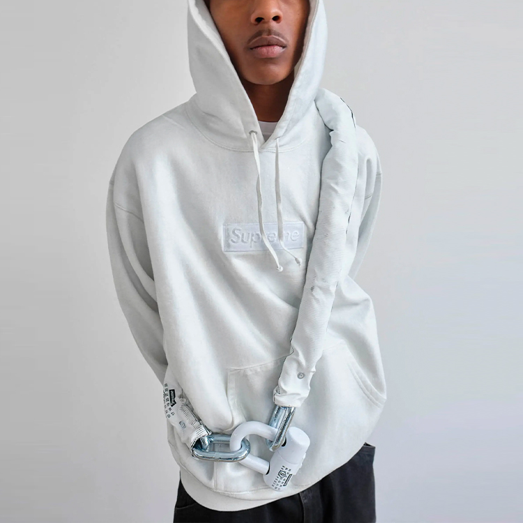 Supreme x MM6 Maison Margiela Foil Box Logo Sweatshirt (SUP-SS24