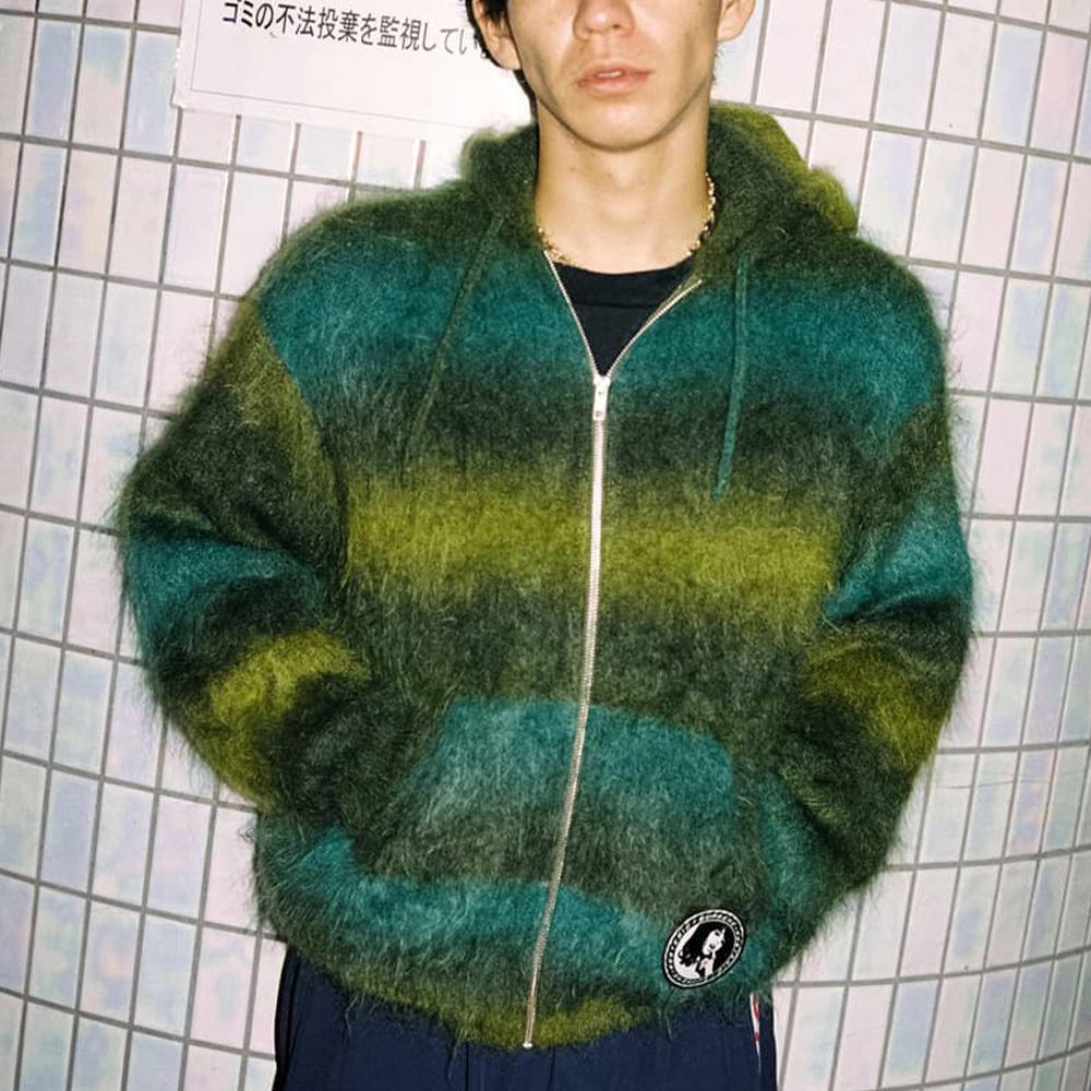 Supreme x HYSTERIC GLAMOUR Mohair Zip Up Hooded Sweater SUP-FW24