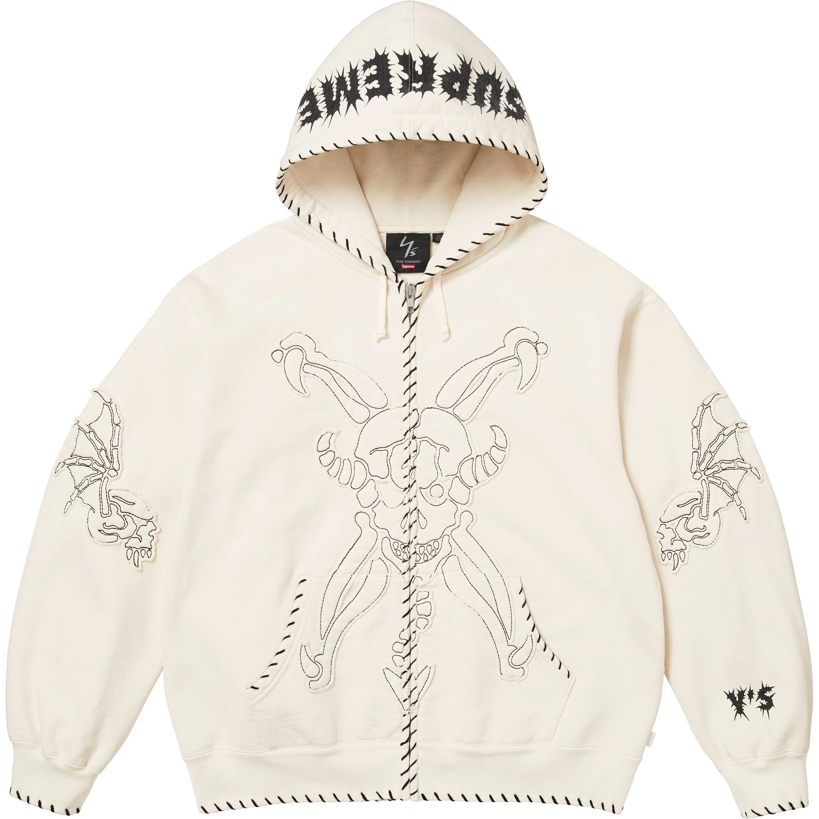 Supreme x Y's by Yohji Yamamoto Zip Up Hooded Sweatshirt sup-fw25