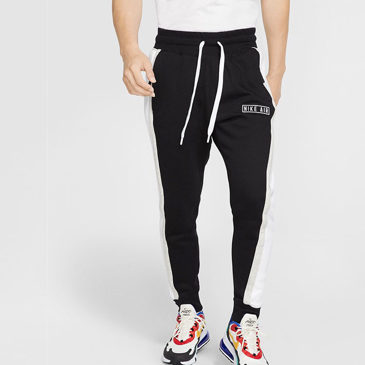 Nike Fleece Lined Retro Sports Loose Fit Knitted Sweatpants Men’s Black