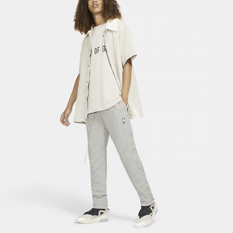 Мужские штаны Nike x Fear of God x NBA (серые) — фото 4