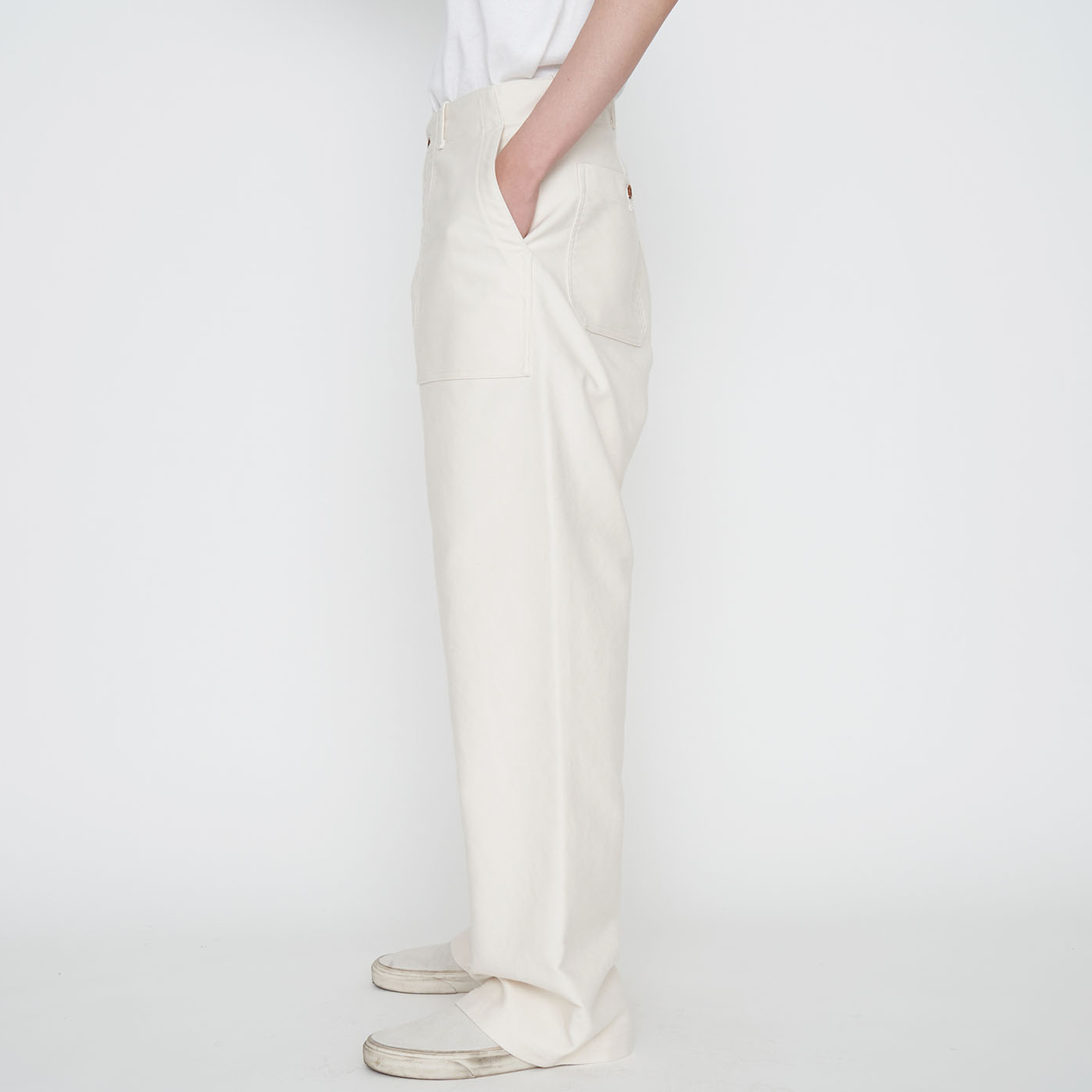 Штаны nanamica Dock Pants (оливково-зеленые) — Темно-синий (Dark Blue) — фото 6