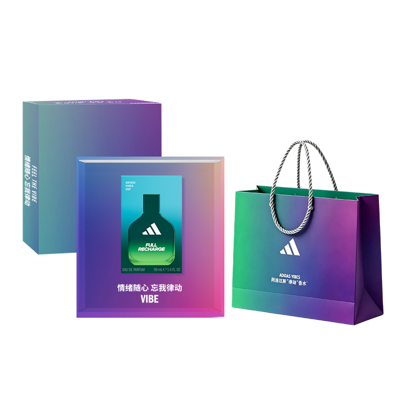 Adidas Vibes Full Recharge Capacity Perfumes Wooden Woody Scent Eau De Parfum EDP Cedar Musk 30ml/50ml/100ml