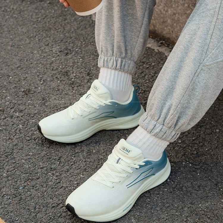 361° Wing 4.0 Cushioning Slip Resistant Low top Running Shoes Men’s White Blue