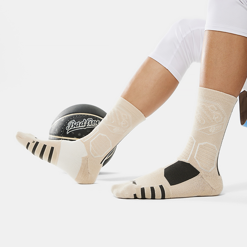 Li Ning Basketball Socks Unisex 1 Pack Sand Gravel Gray