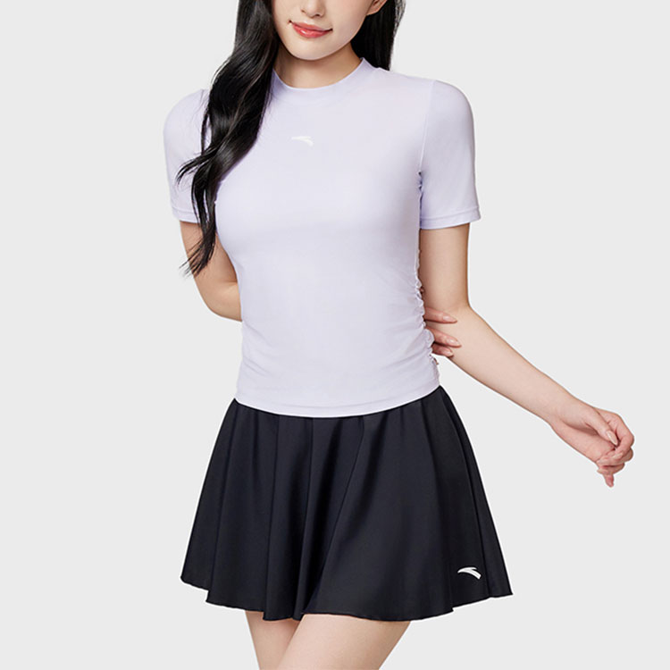 Anta Two Piece Swimsuit Women’s Light Purple/Basic Black