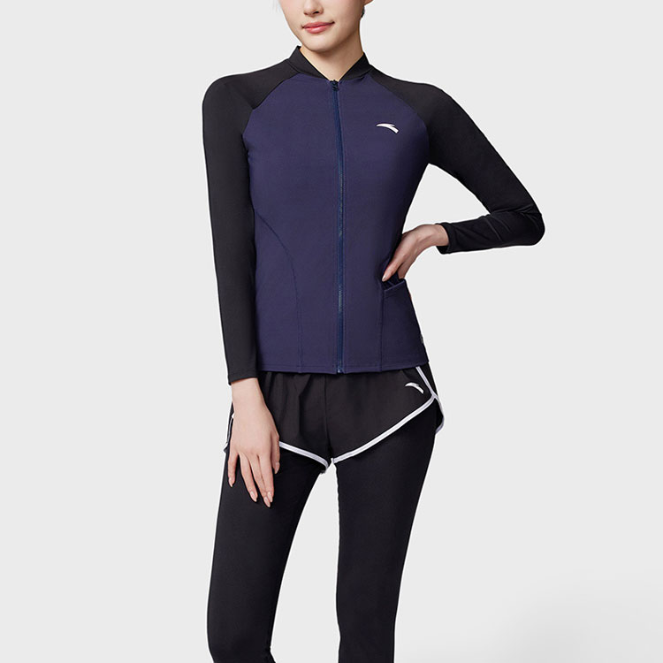 Anta Two Piece Swimsuit Women’s Dark Blue/Basic Black