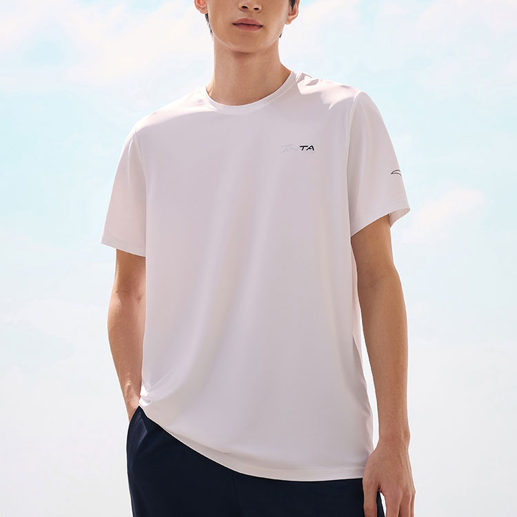 Anta Running Collection Running T Shirt Men’s Pure White
