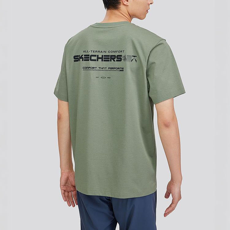Skechers T Shirt Men’s Umber Green