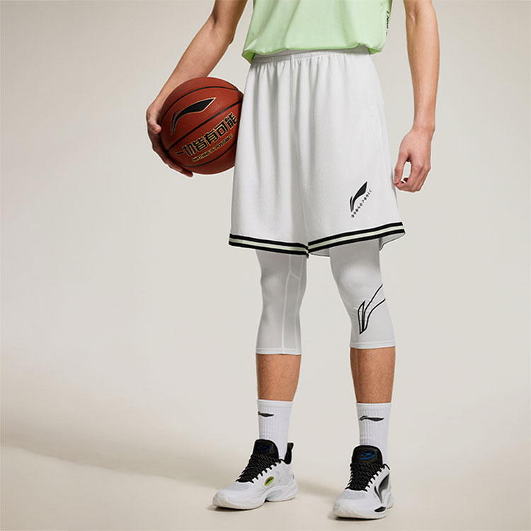 Li Ning CBA Collection Sports Shorts Men’s Standard White