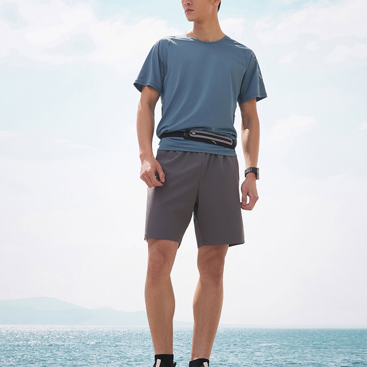 Anta Running Collection Running T Shirt Men’s Morning Light Blue