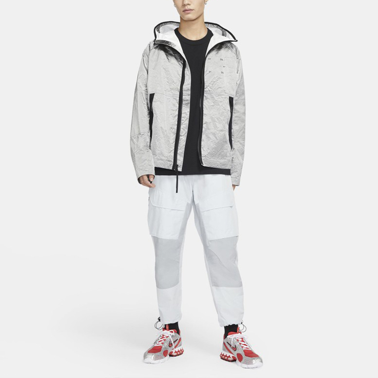 Мужская куртка Nike (серебряная) — фото 4