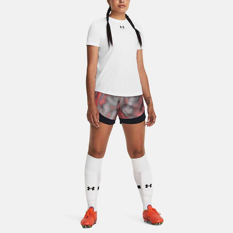 Under Armour Challenger Pro Sports Shorts Women’s Beta Red Moderate Woven Shorts