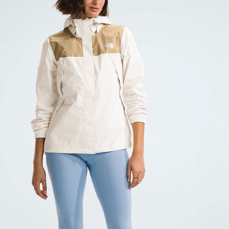 Женская куртка The North Face Antora Women's Antora Jacket (хаки с белым) — фото 2