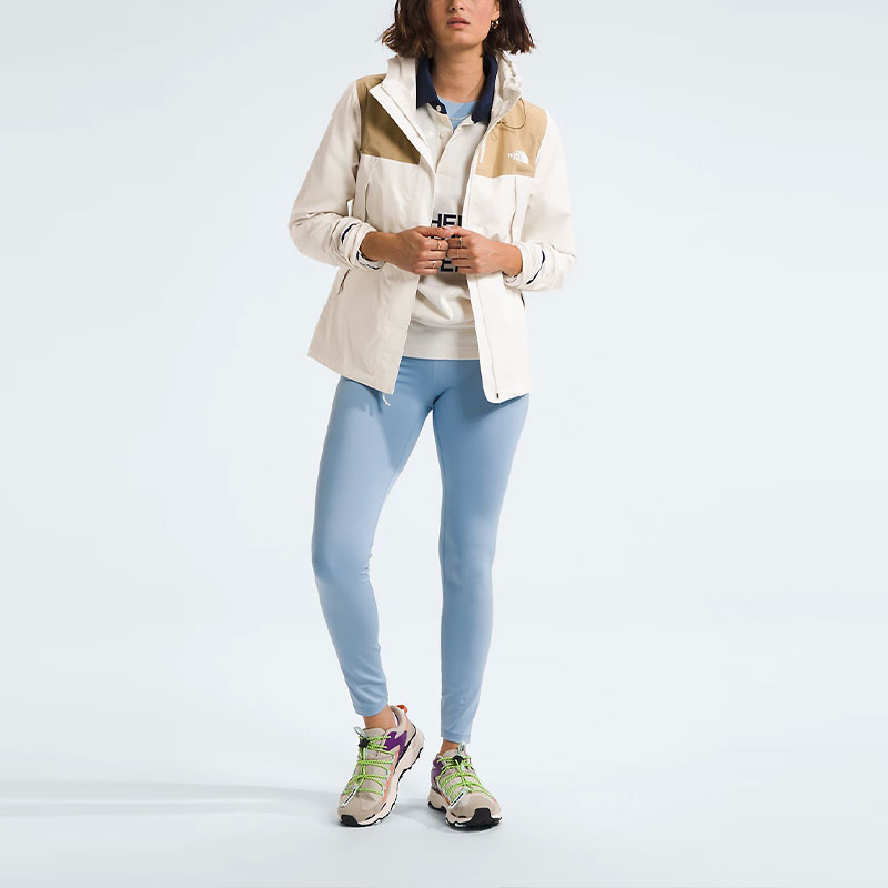 Женская куртка The North Face Antora Women's Antora Jacket (хаки с белым) — фото 3