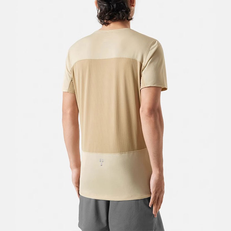 THE NORTH FACE Quick Dry T Shirts Men’s Beige Yellow