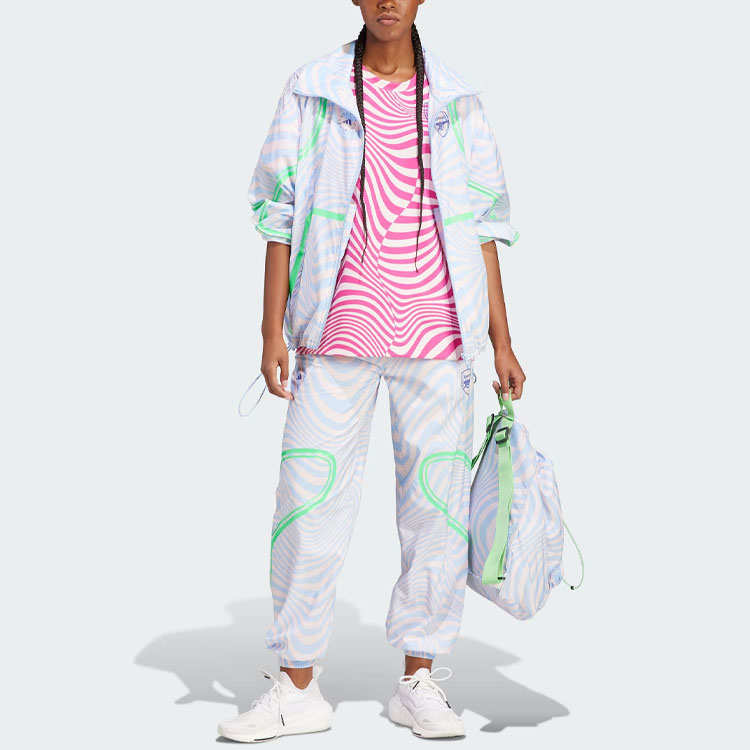 Adidas X Stella McCartney Arsenal Sports Pants Women’s Glossy Finish Blue Moderate