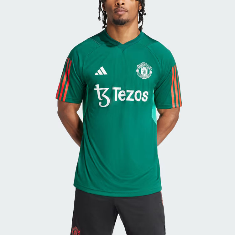 Adidas Manchester United Tiro 23 Training Jersey Soccer Jersey Men’s Green