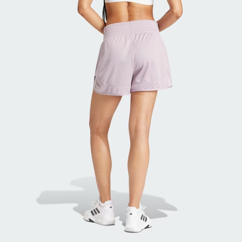 Adidas Pacer Essentials Knit High Rise Shorts Sports Shorts Women’s Pink