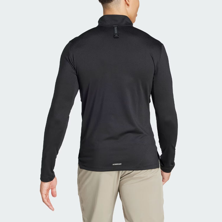 Adidas Workout Quarter Zip Track Top Workout Clothing Men’s Black