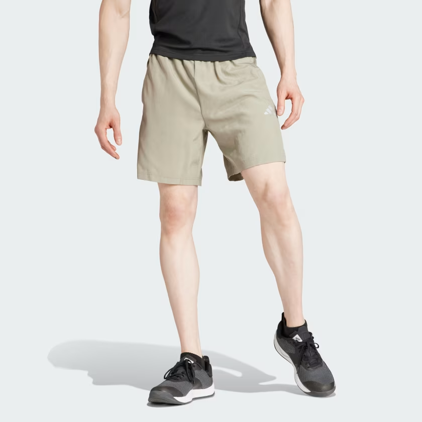 Adidas Gym+Training Woven Shorts Sports Shorts Men’s Green Gray