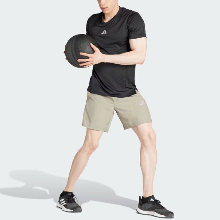Adidas Gym+Training Woven Shorts Sports Shorts Men’s Green Gray
