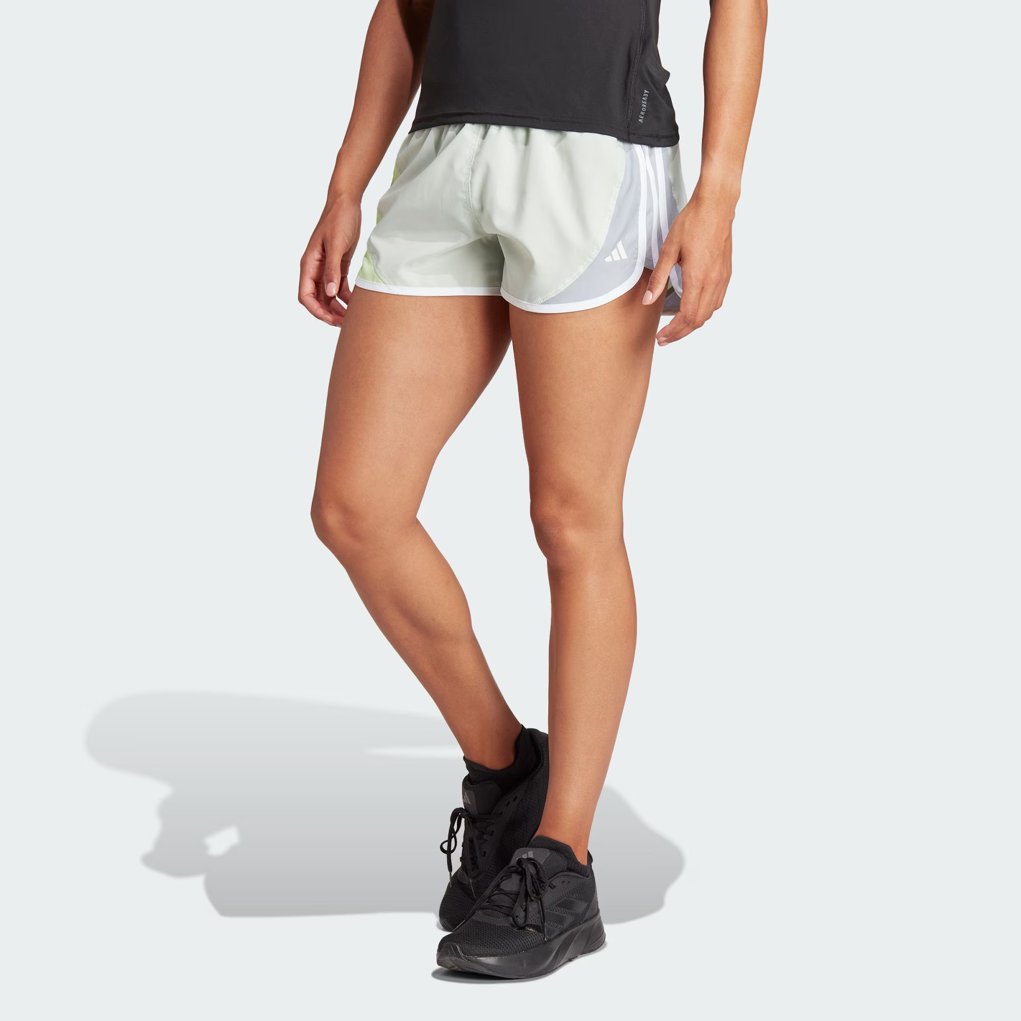 Adidas COLORBLOCK Running Shorts Women’s Linen Green