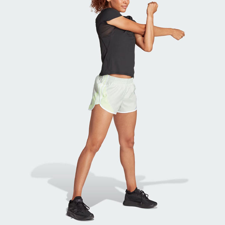 Adidas COLORBLOCK Running Shorts Women’s Linen Green