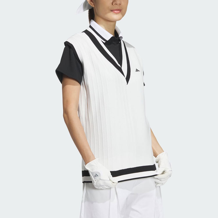 Adidas Loose Fit Knit Vest Tank Top Women’s White