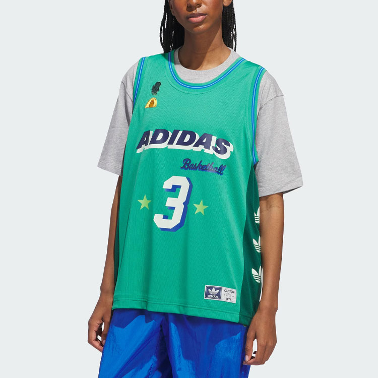 Adidas Originals Hoop York City Jersey Basketball Jersey Unisex Light Lawn Green