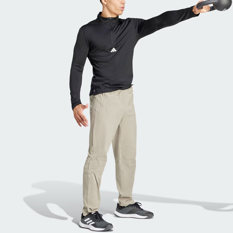 Adidas Workout Pants Sports Pants Men’s Pebble Silver Gray
