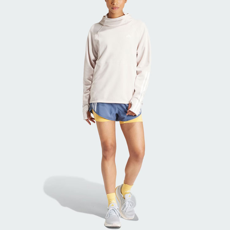 Adidas Free Shipping With AdiClub Own The Run 3 Stripes 2 in 1 Shorts