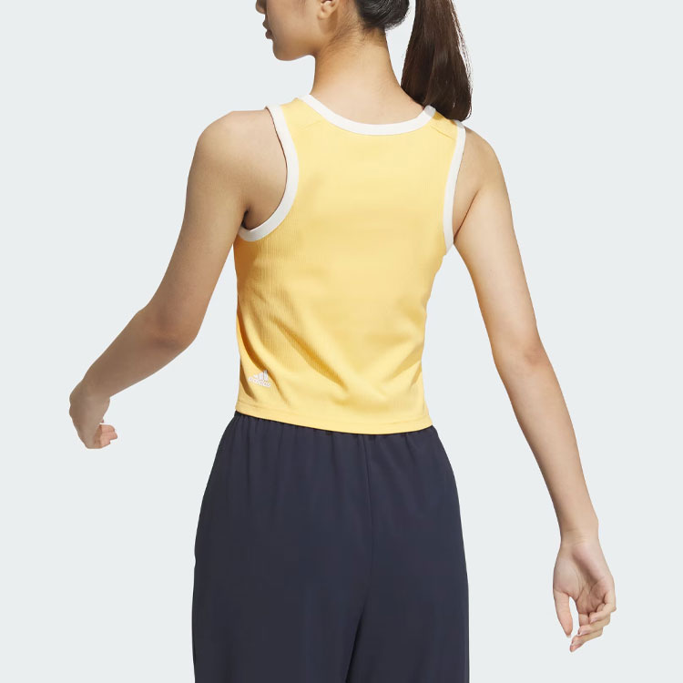 Adidas Logo Tank Top Sport Vests Women’s Apricot Yellow