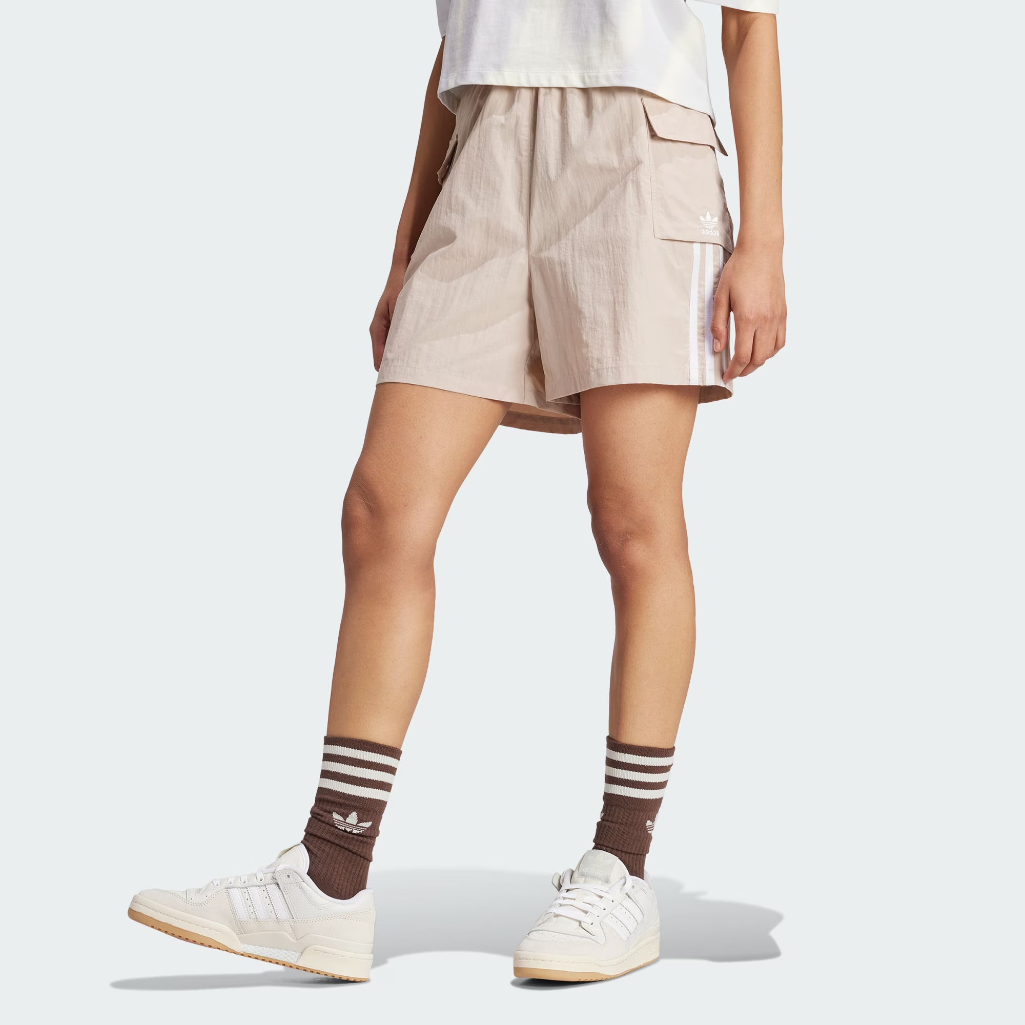 Adidas Originals 3 Stripes Cargo Track Shorts