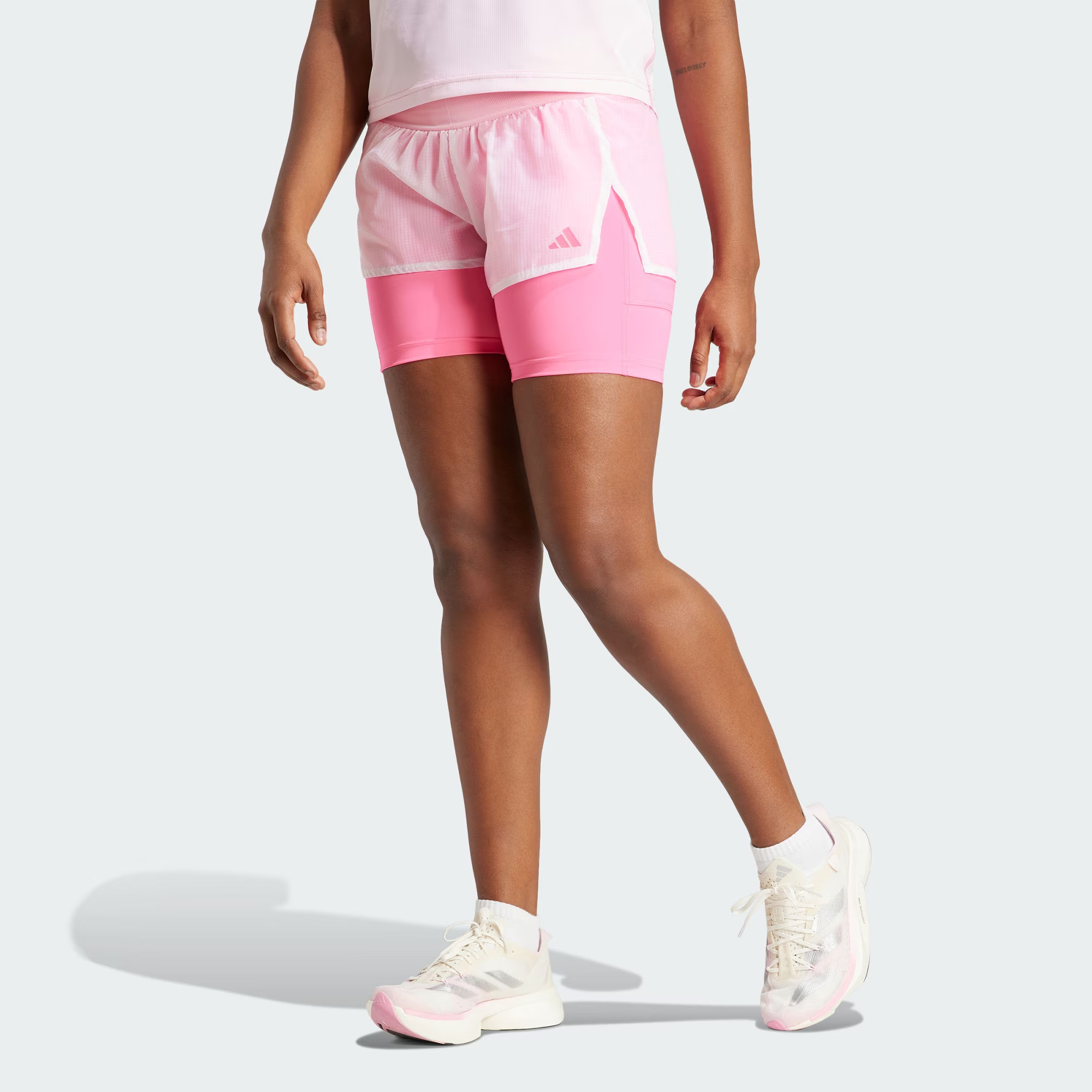 Adidas Tokyo Running 2 in 1 Shorts Running Shorts Women’s Bright Pink