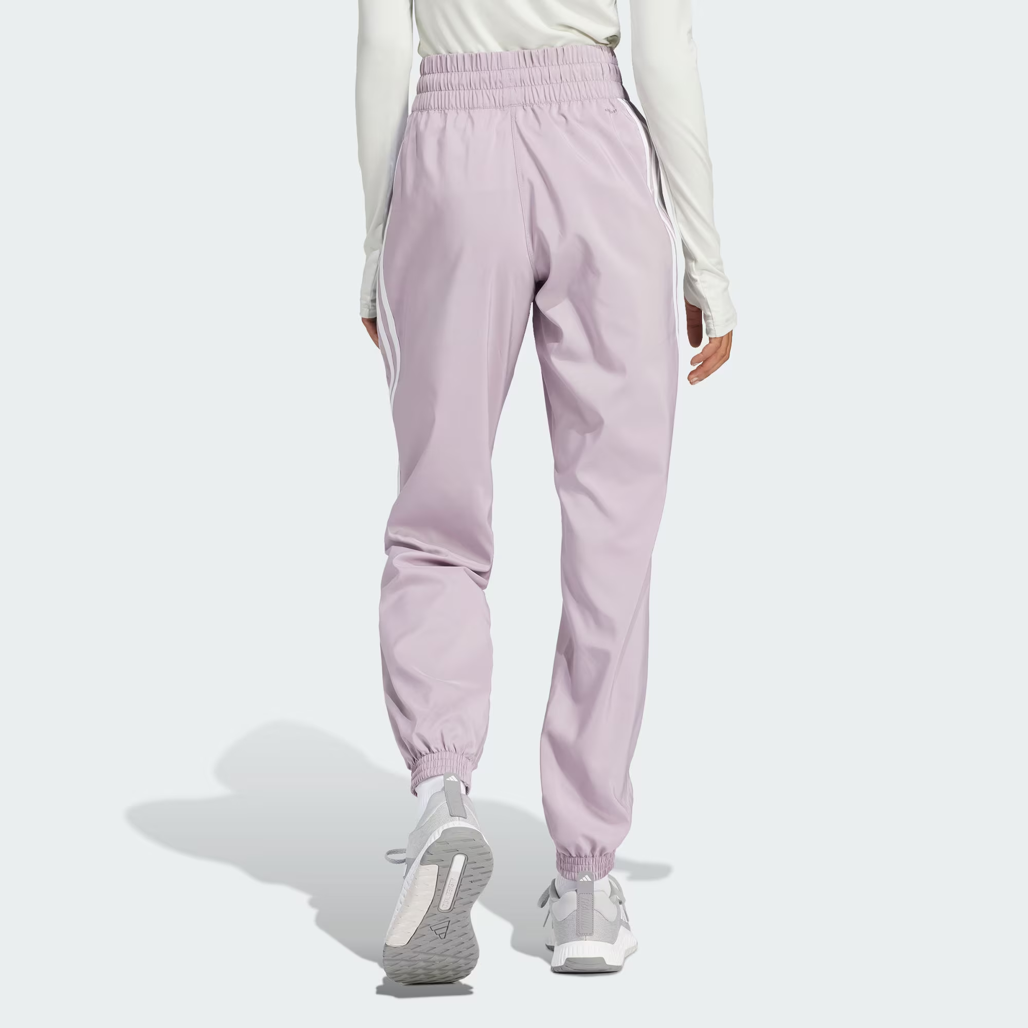 Adidas Train Icons Woven Pants Sports Pants Women’s Gray Purple