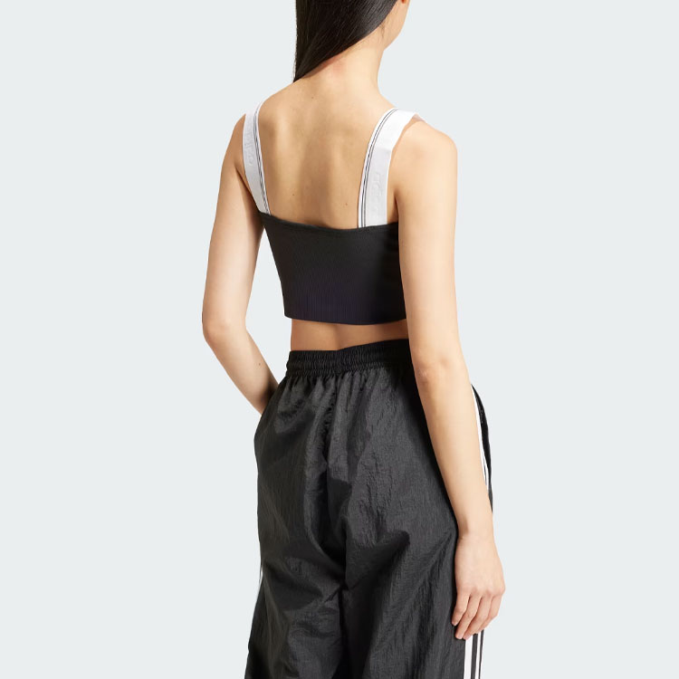 Adidas Originals Tape Bra Top Sports Underwear Women’s Black