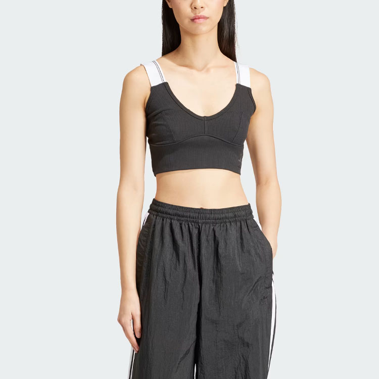 Adidas Originals Tape Bra Top Sports Underwear Women’s Black