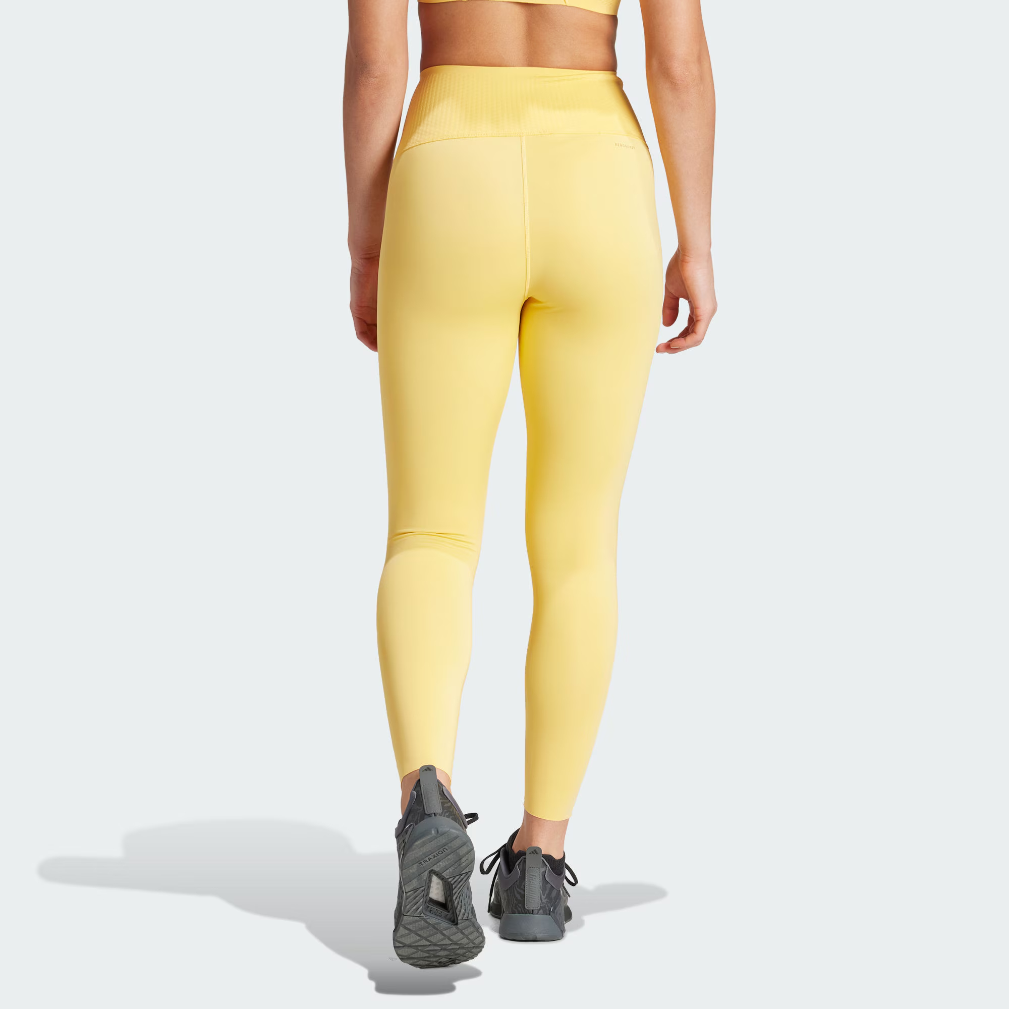 Adidas Optime Power 7/8 Leggings Sports Pants Women’s Bright Yellow