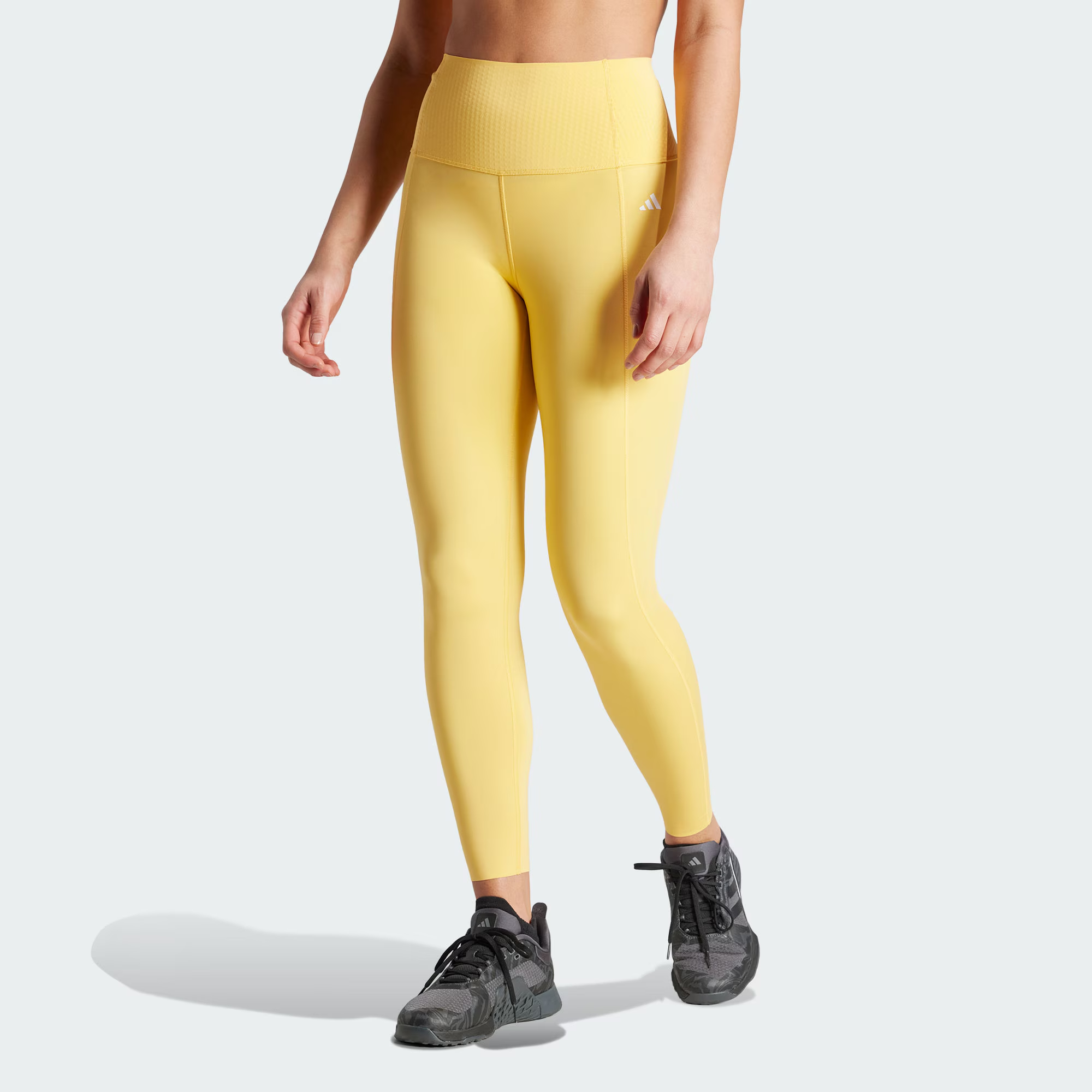 Adidas Optime Power 7/8 Leggings Sports Pants Women’s Bright Yellow