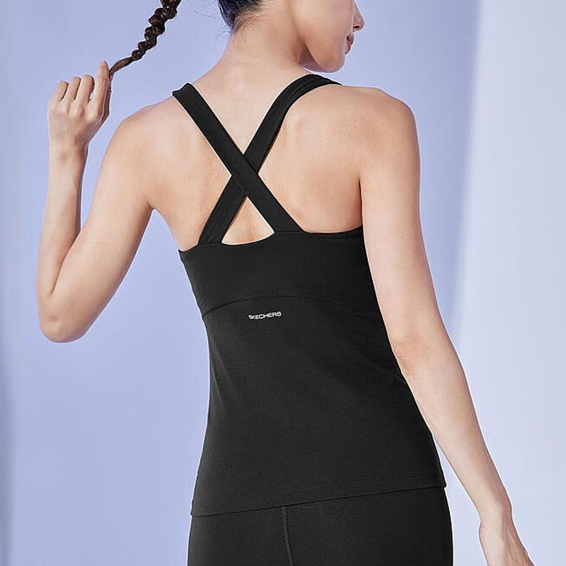 Skechers Sleeveless Sports Shirts Women’s Carbon Black/0018 Other