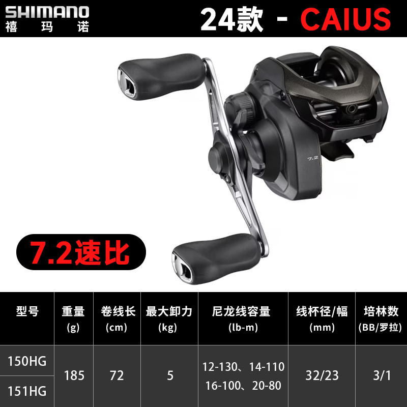 SHIMANO CAIUS Fishing Line Reels Resin Baitcast Reel