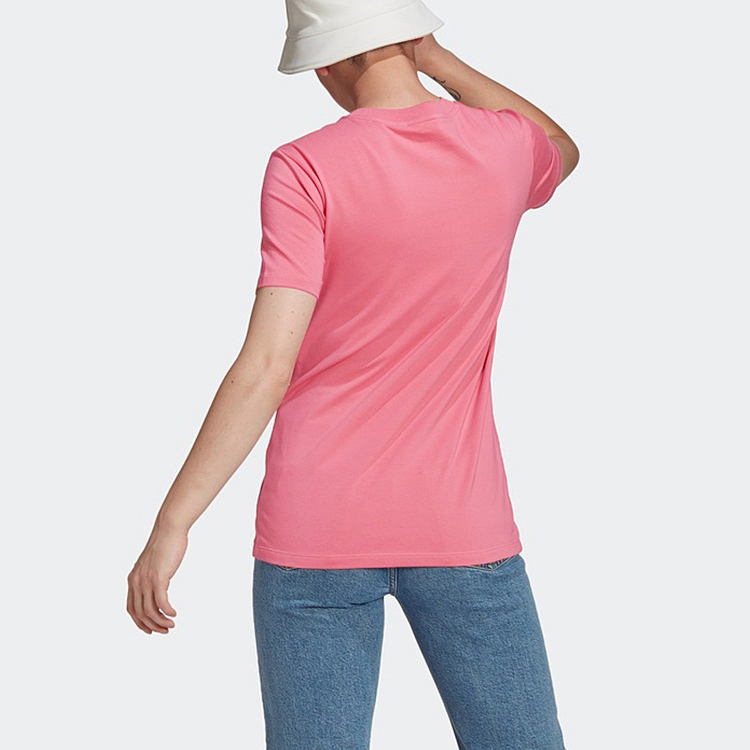 Женская футболка adidas originals Trefoil Tee (розовая) — фото 4
